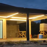 ZIP pərdəli makaslı bioklimatik perqola